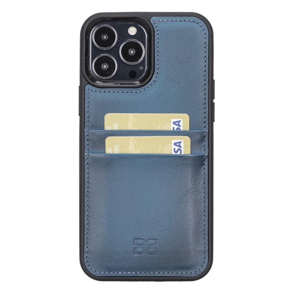 Flex Cover Genuine Leather iPhone 13 Case with Card Holder