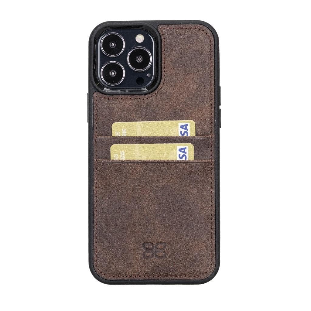 Flex Cover Genuine Leather iPhone 13 Case with Card Holder