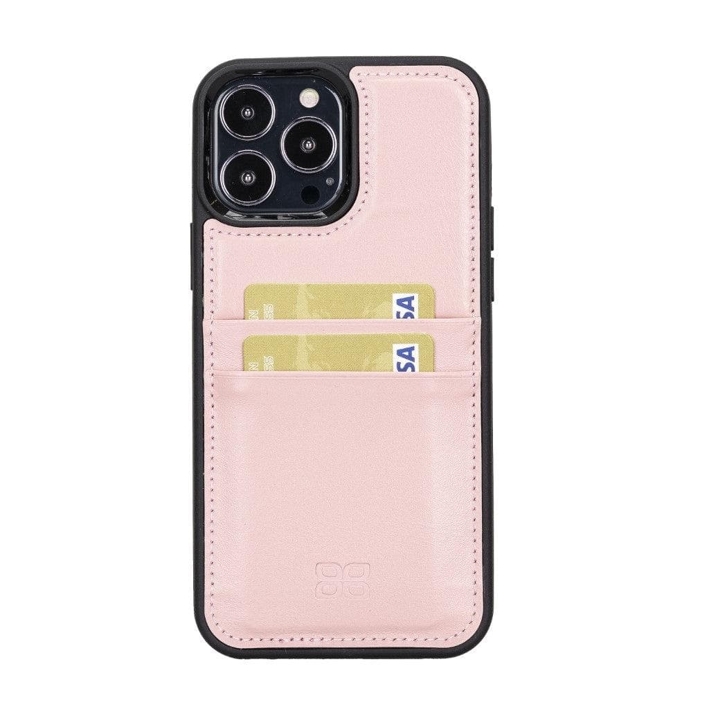 Flex Cover Genuine Leather iPhone 13 Case with Card Holder