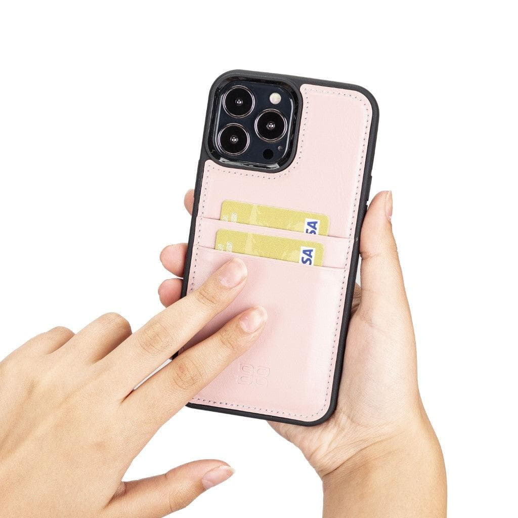 Flex Cover Genuine Leather iPhone 13 Pro Max Case with Card Holder