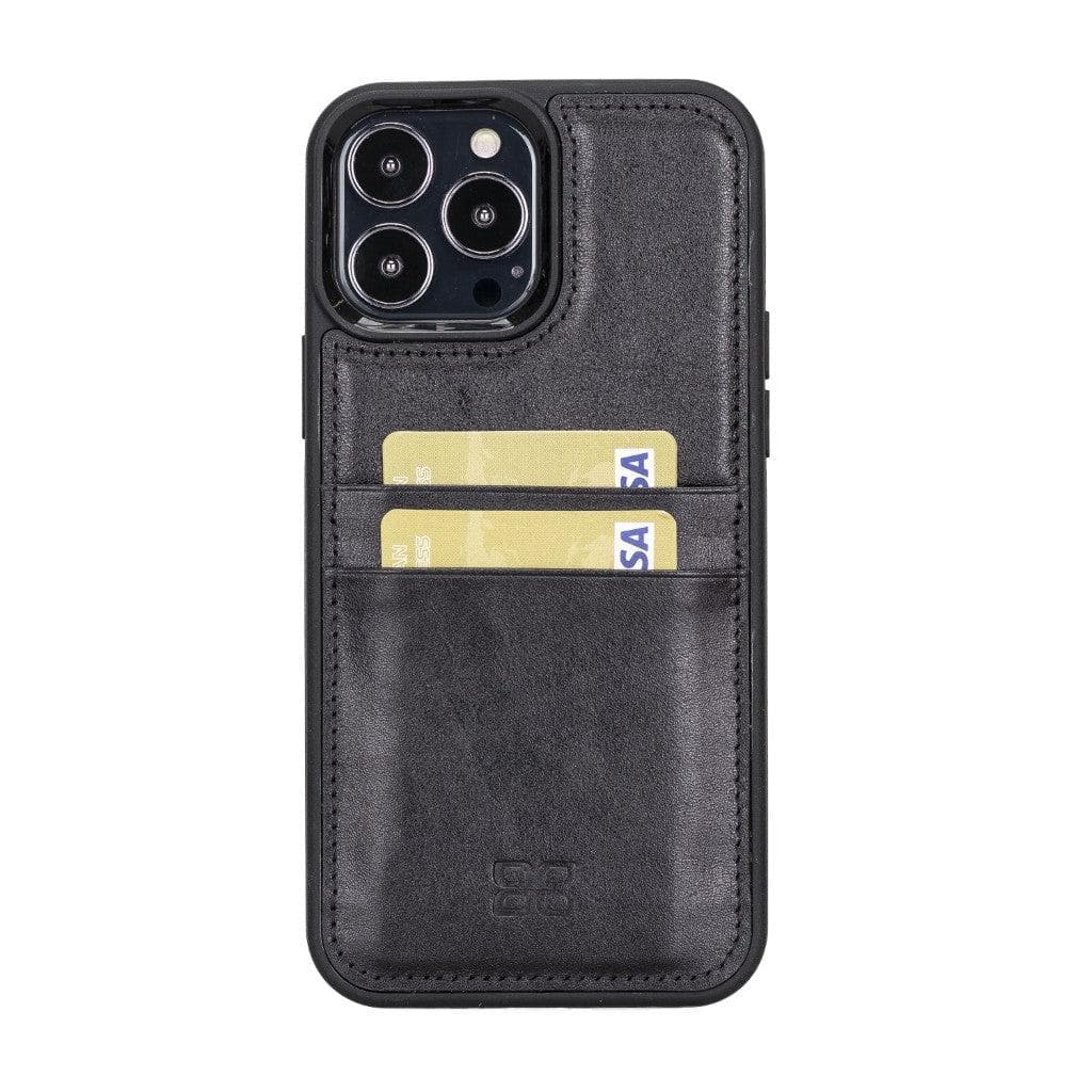 Flex Cover Genuine Leather iPhone 13 Case with Card Holder