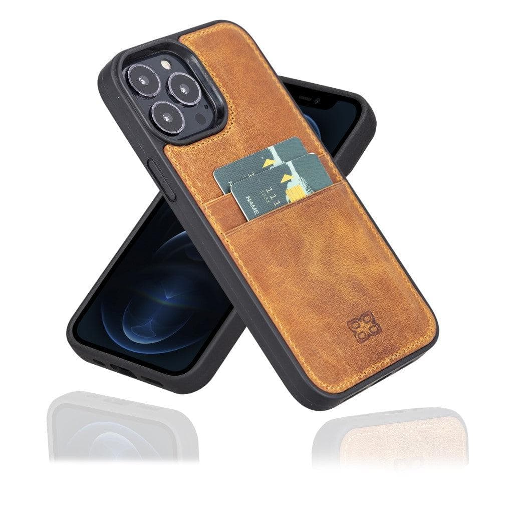 Flex Cover Genuine Leather iPhone 13 Pro Max Case with Card Holder