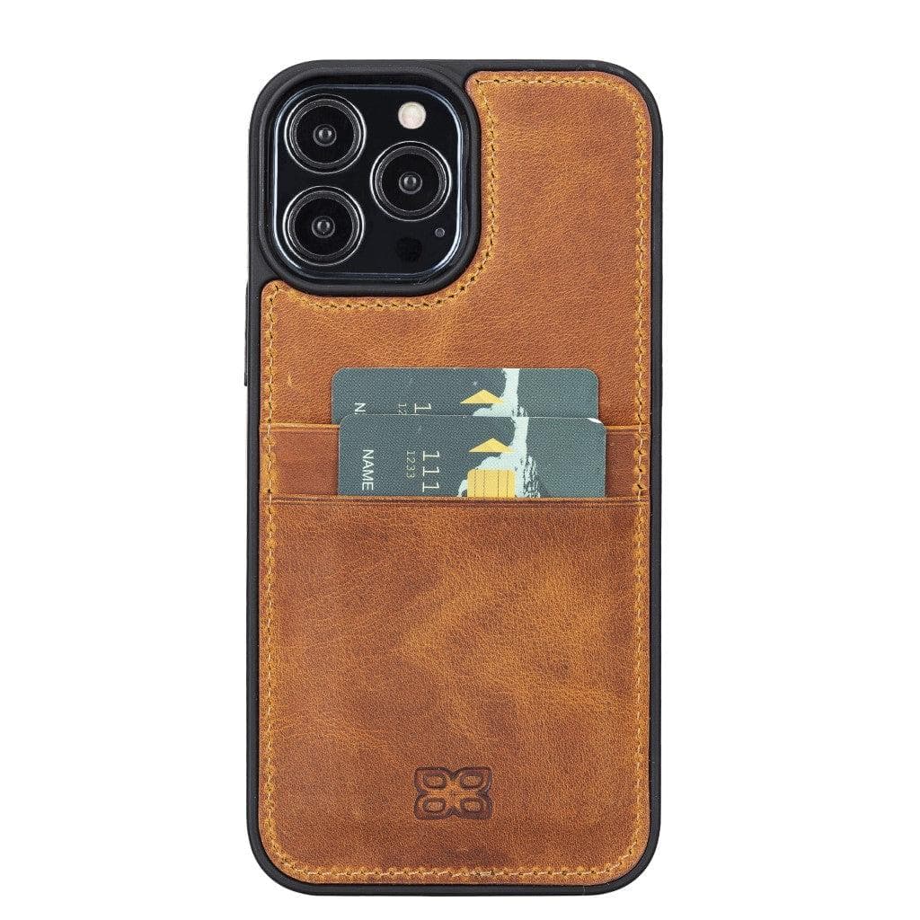Flex Cover Genuine Leather iPhone 13 Case with Card Holder