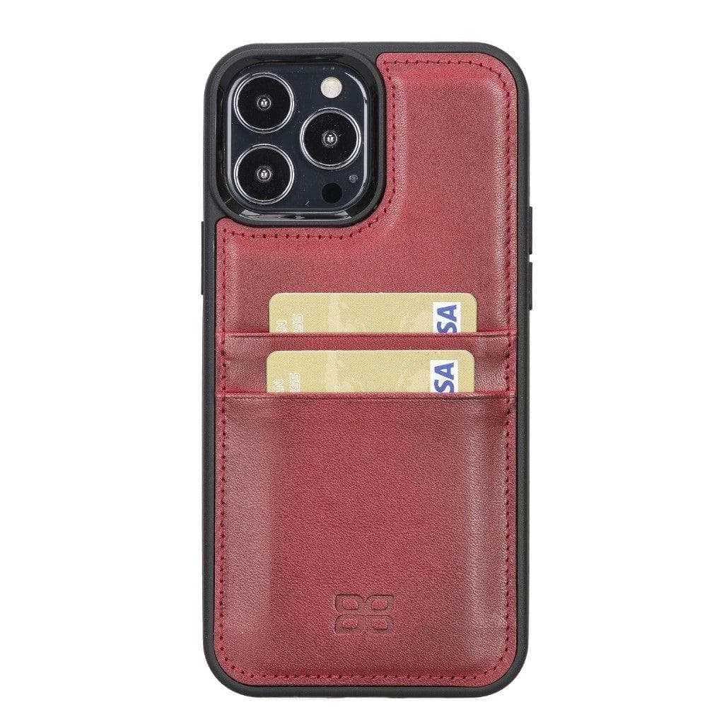 Flex Cover Genuine Leather iPhone 13 Case with Card Holder