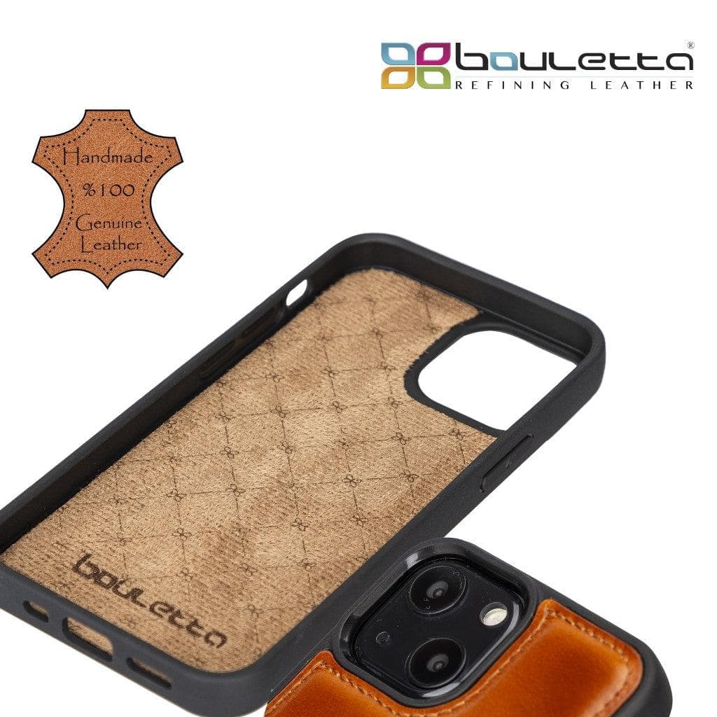 Flex Cover Genuine Leather iPhone 13 Case with Card Holder