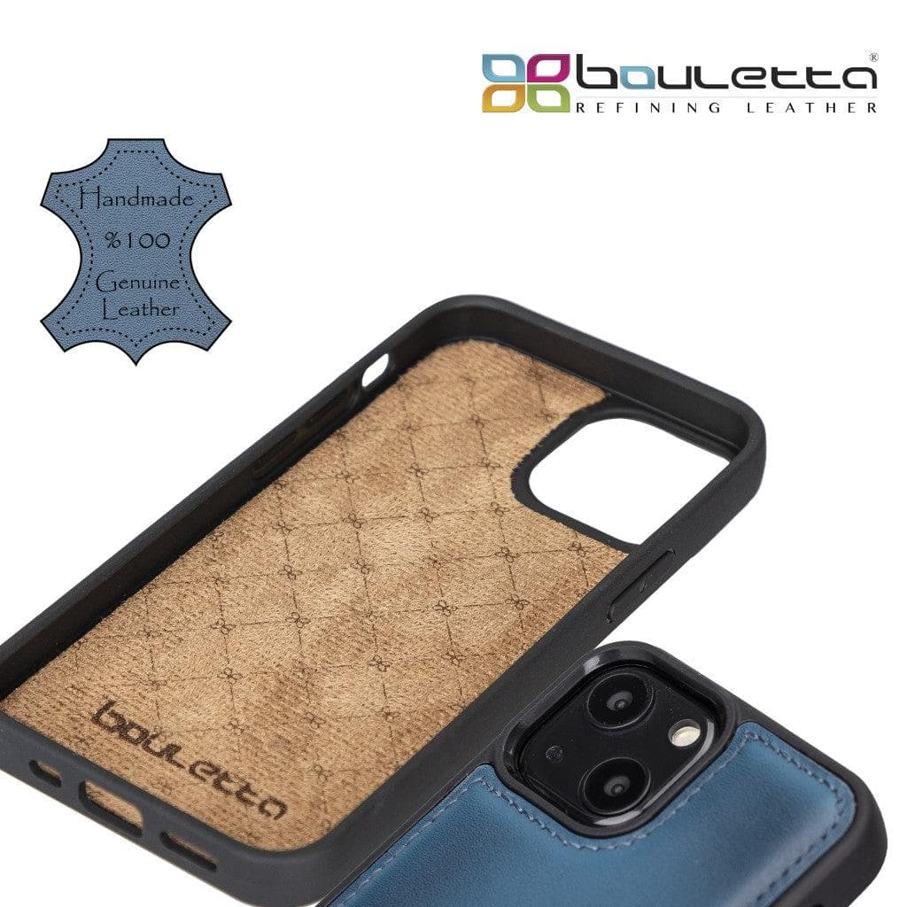 Flex Cover Genuine Leather iPhone 13 Case with Card Holder