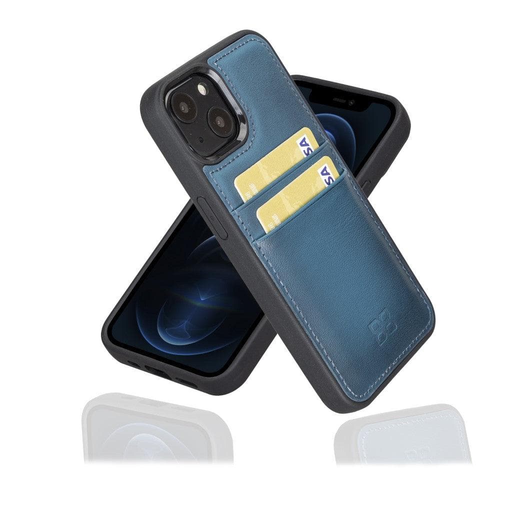 Flex Cover Genuine Leather iPhone 13 Case with Card Holder