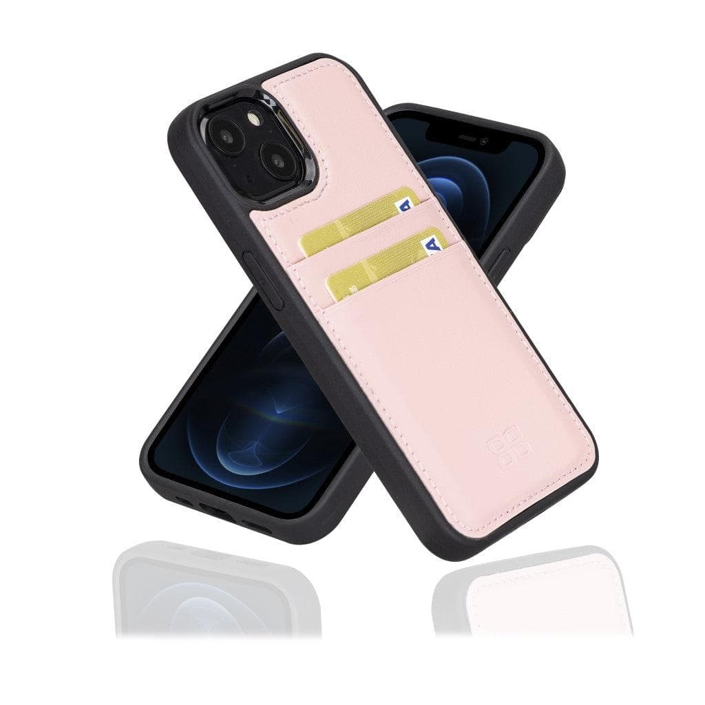 Flex Cover Genuine Leather iPhone 13 Case with Card Holder