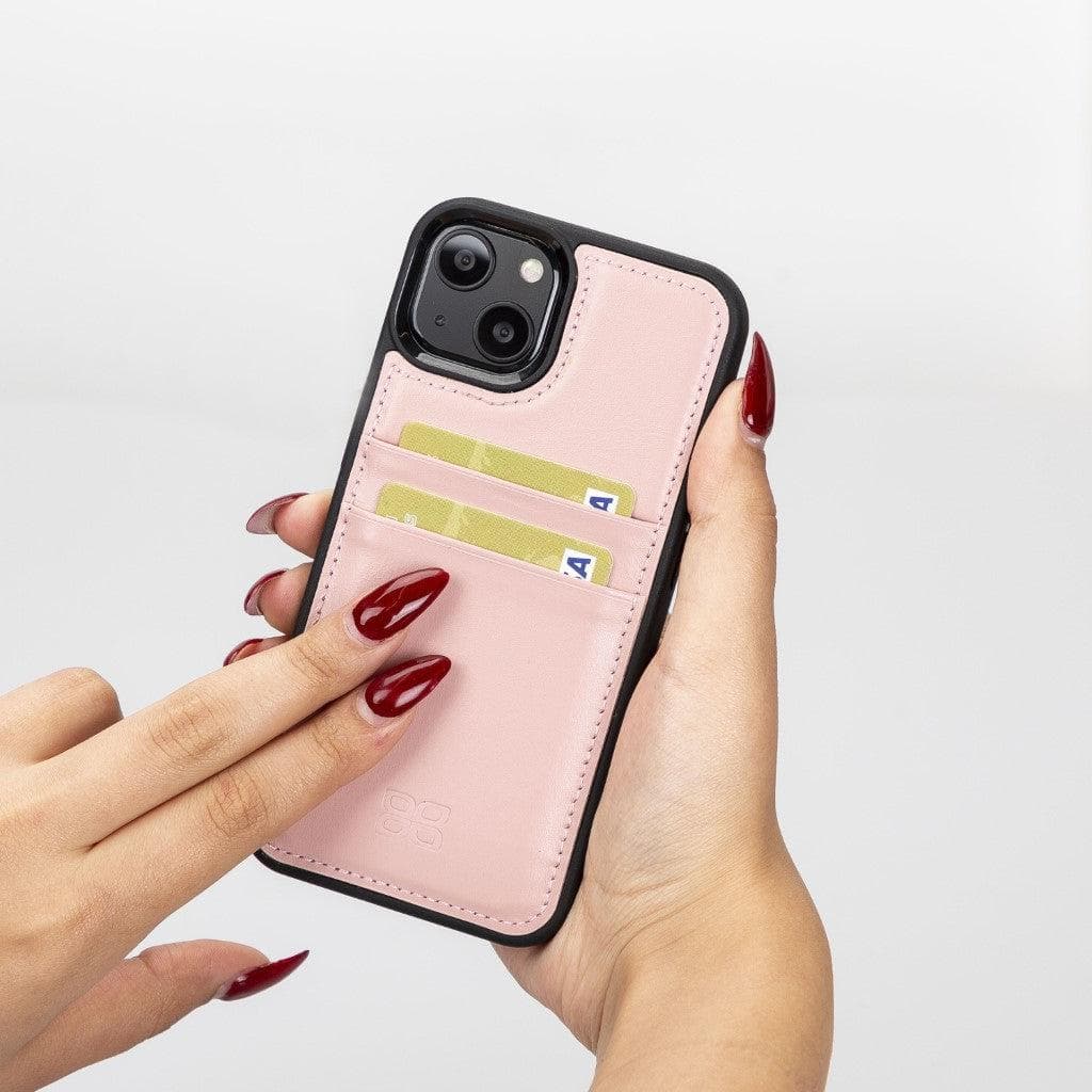 Flex Cover Genuine Leather iPhone 13 Mini Case with Card Holder