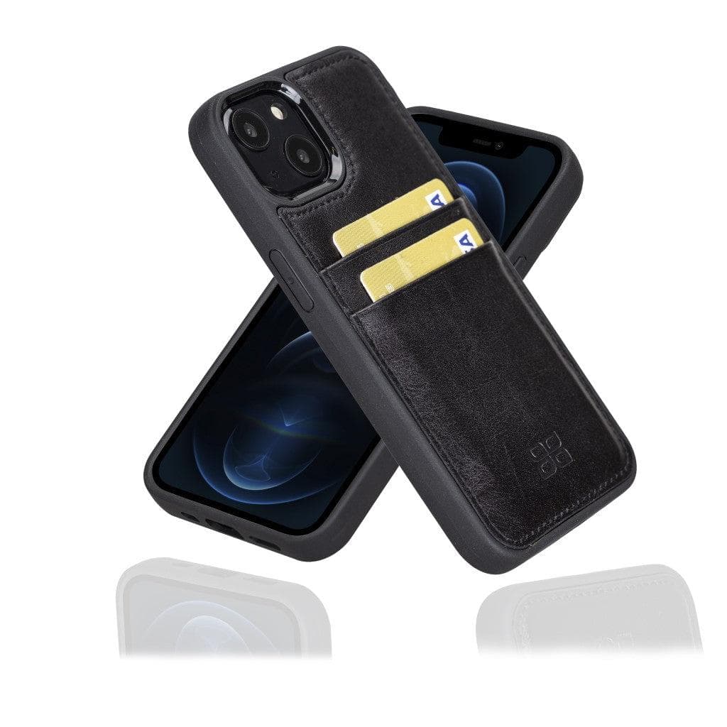 Flex Cover Genuine Leather iPhone 13 Pro Max Case with Card Holder