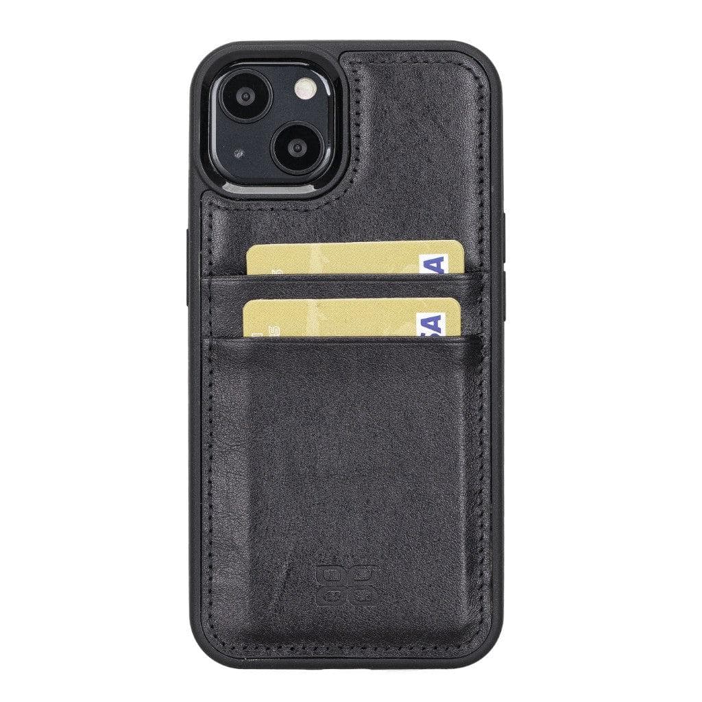 Flex Cover Genuine Leather iPhone 13 Case with Card Holder