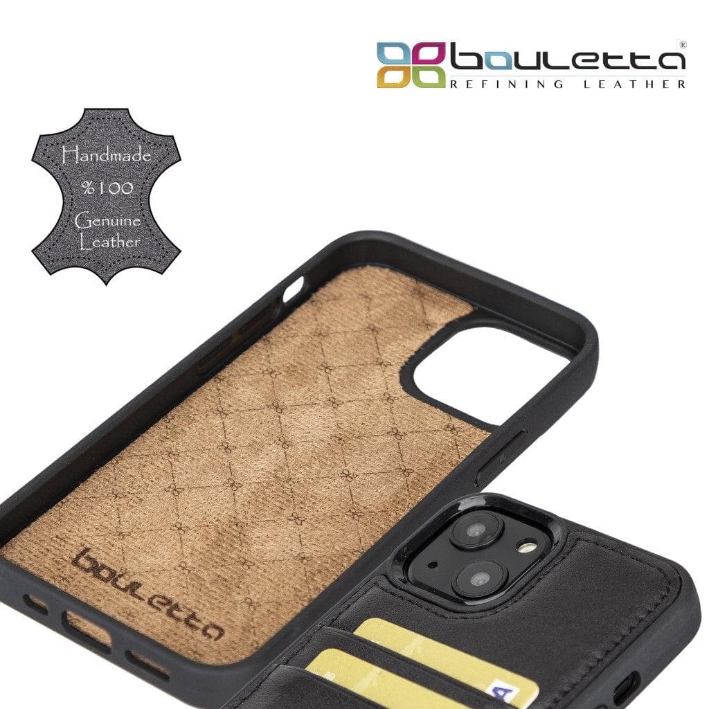 Flex Cover Genuine Leather iPhone 13 Mini Case with Card Holder