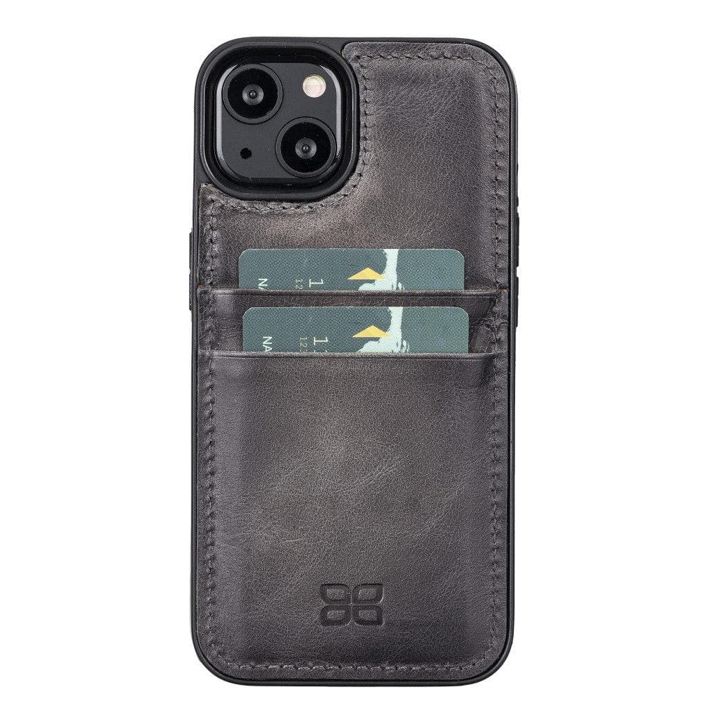 Flex Cover Genuine Leather iPhone 13 Case with Card Holder