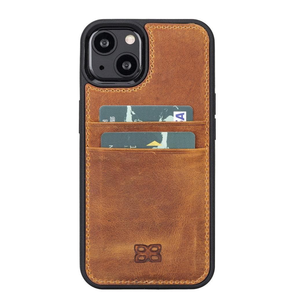 Flex Cover Genuine Leather iPhone 13 Case with Card Holder