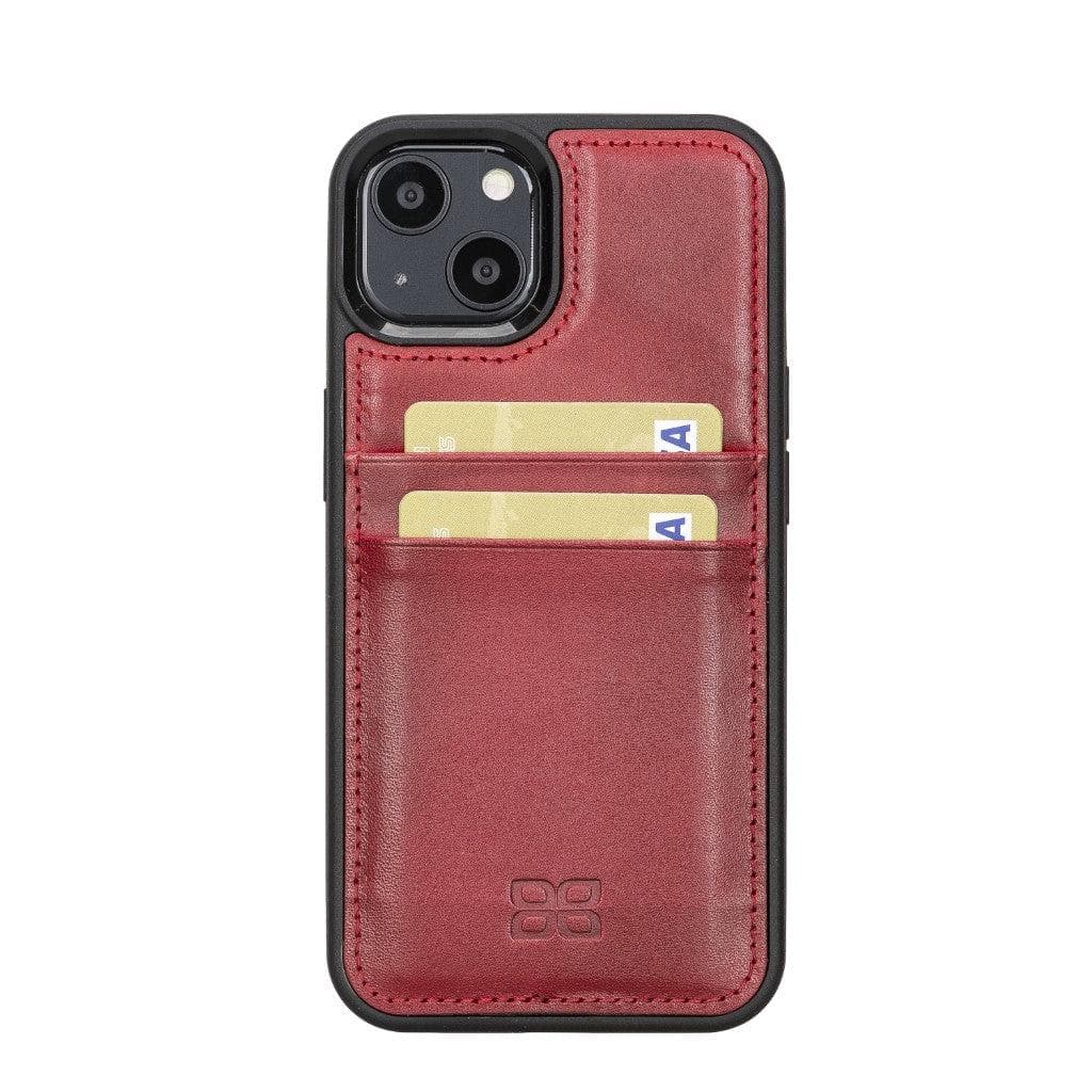 Flex Cover Genuine Leather iPhone 13 Case with Card Holder
