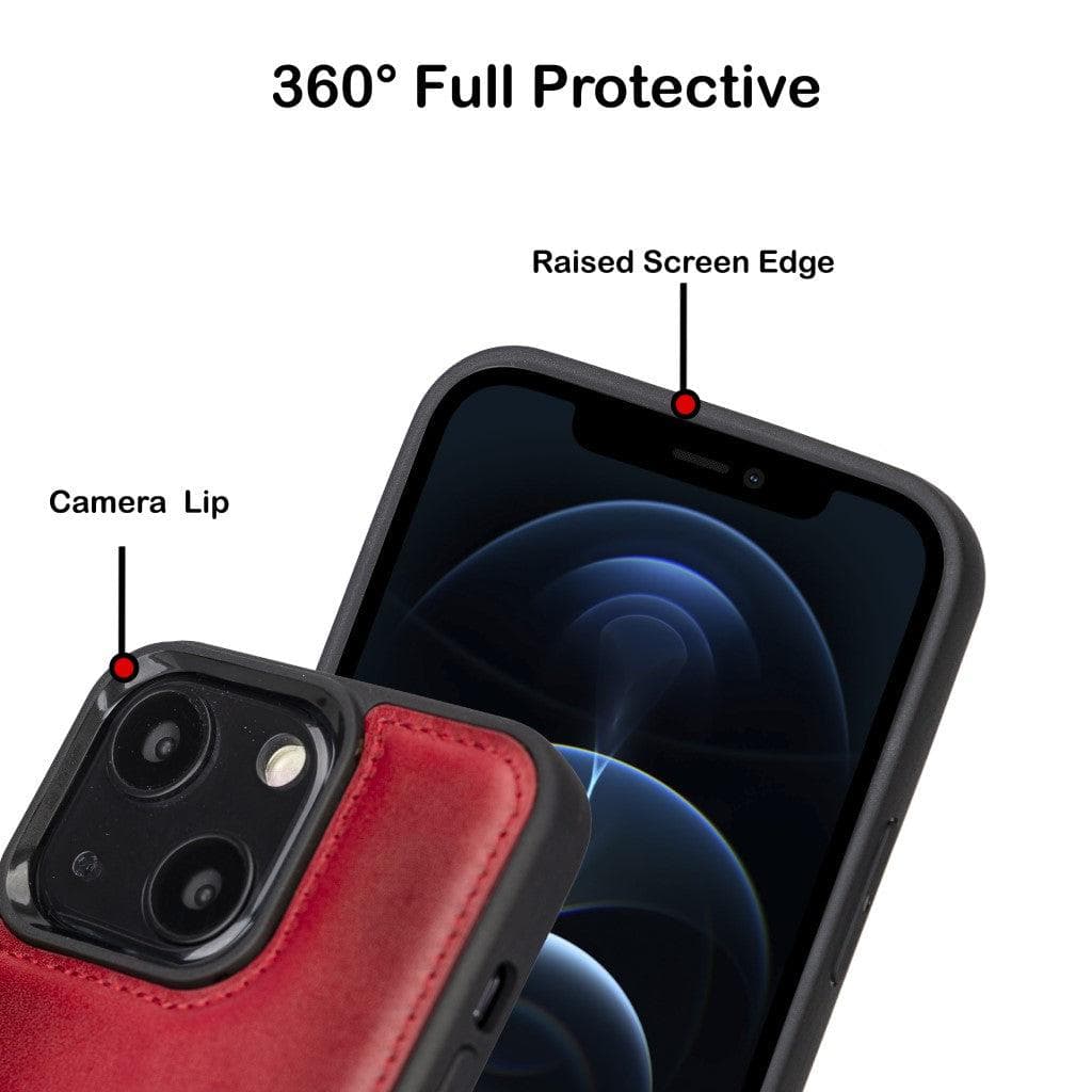 Flex Cover Genuine Leather iPhone 13 Pro Max Case with Card Holder