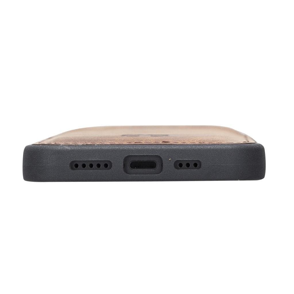 Flex Cover Genuine Leather iPhone 13 Case with Card Holder