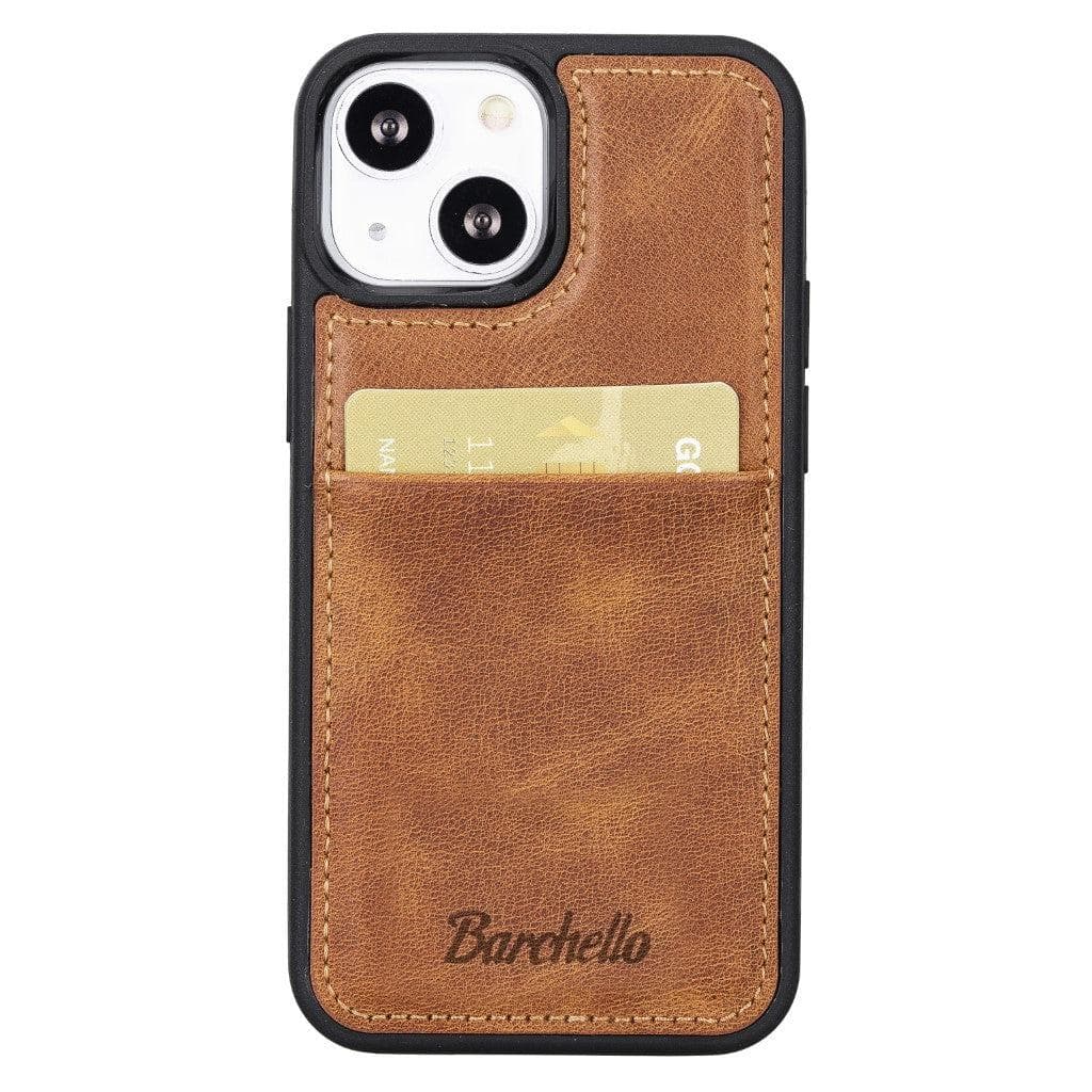 Flex Cover Genuine Leather iPhone 13 Case with Card Holder