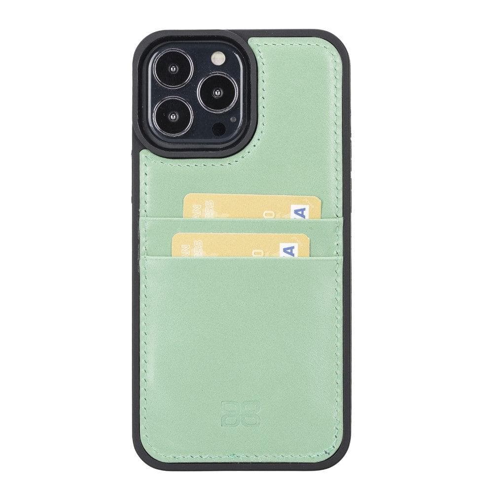 Flex Cover Genuine Leather iPhone 13 Case with Card Holder