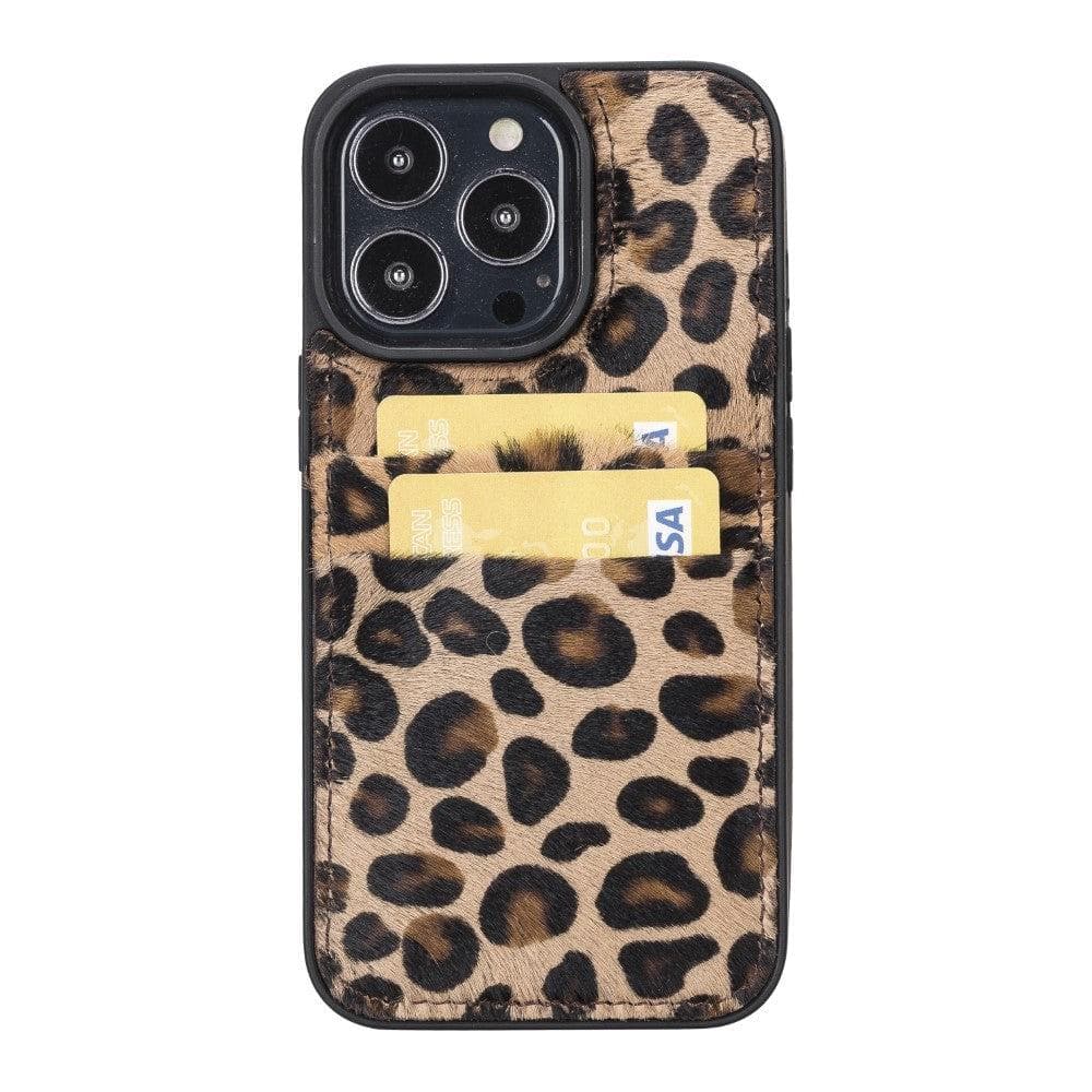 Flex Cover Genuine Leather iPhone 13 Case with Card Holder