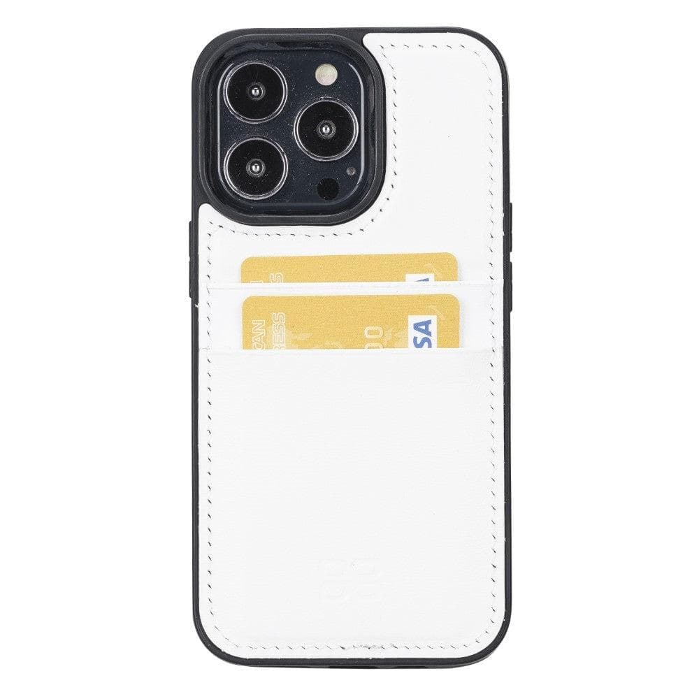 Flex Cover Genuine Leather iPhone 13 Case with Card Holder