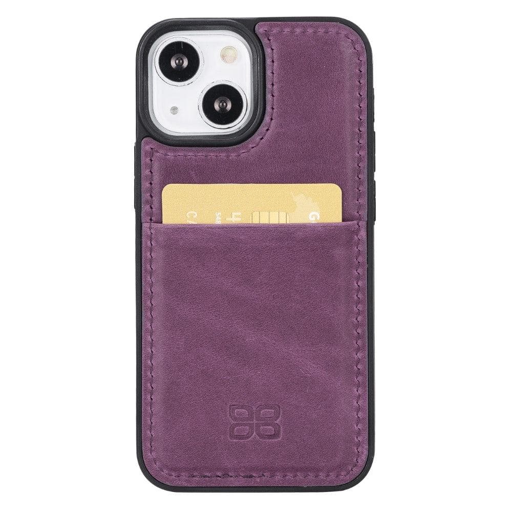 Flex Cover Genuine Leather iPhone 13 Case with Card Holder