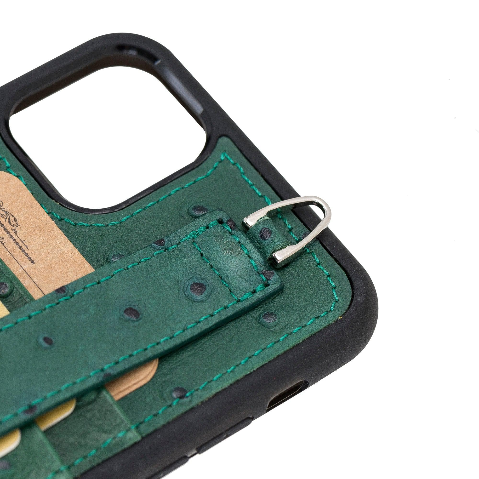 Flex Cover Genuine Leather iPhone 11 Pro Max Case with Card Holder & Hand Strap