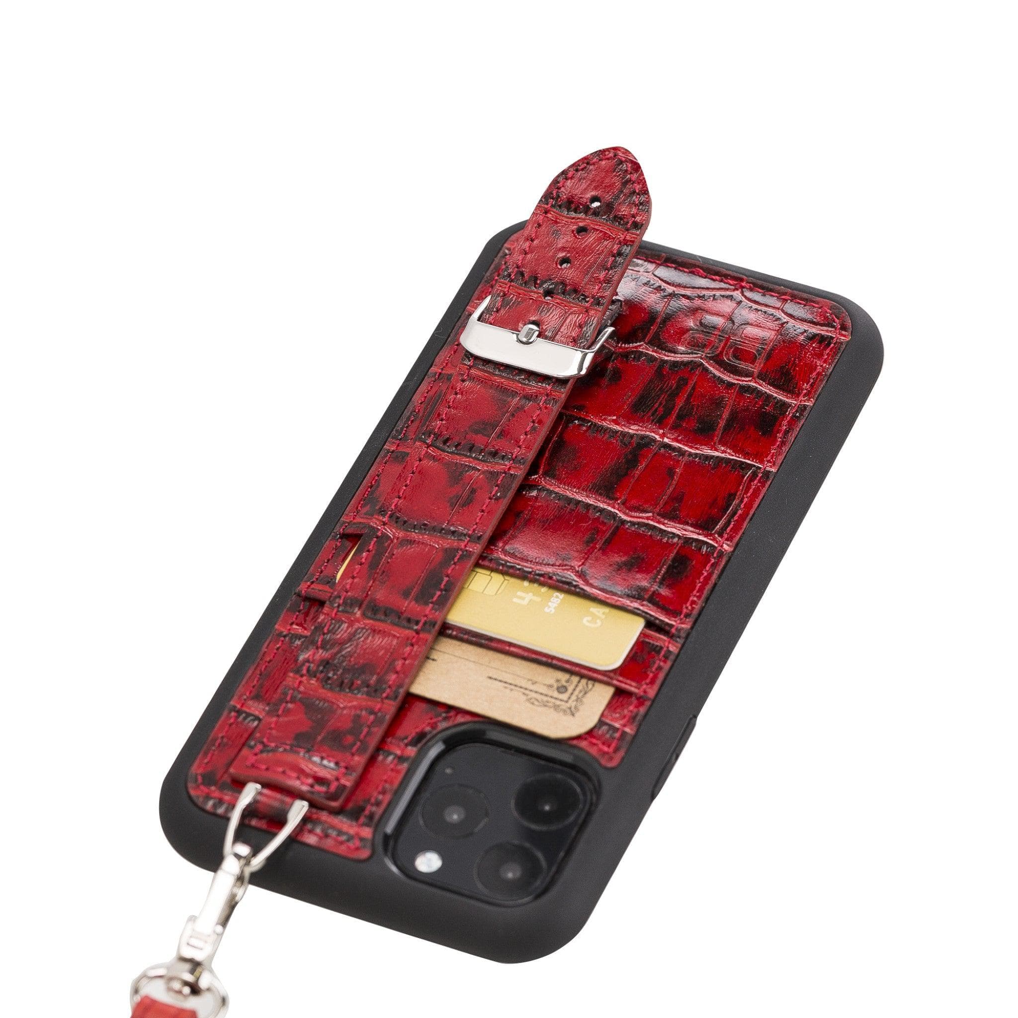 Flex Cover Genuine Leather iPhone 11 Pro Max Case with Card Holder & Hand Strap