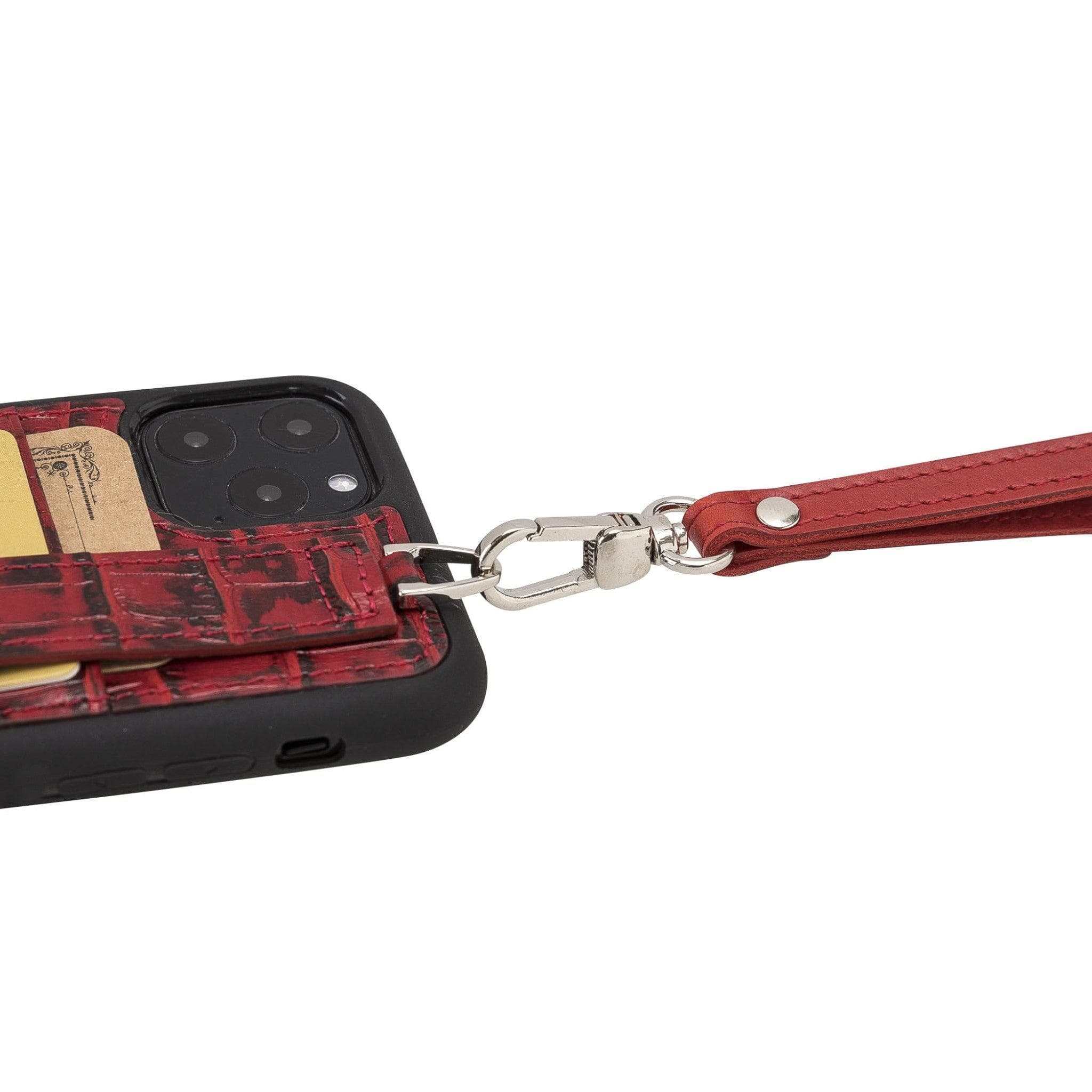 Flex Cover Genuine Leather iPhone 11 Pro Case with Card Holder & Hand Strap