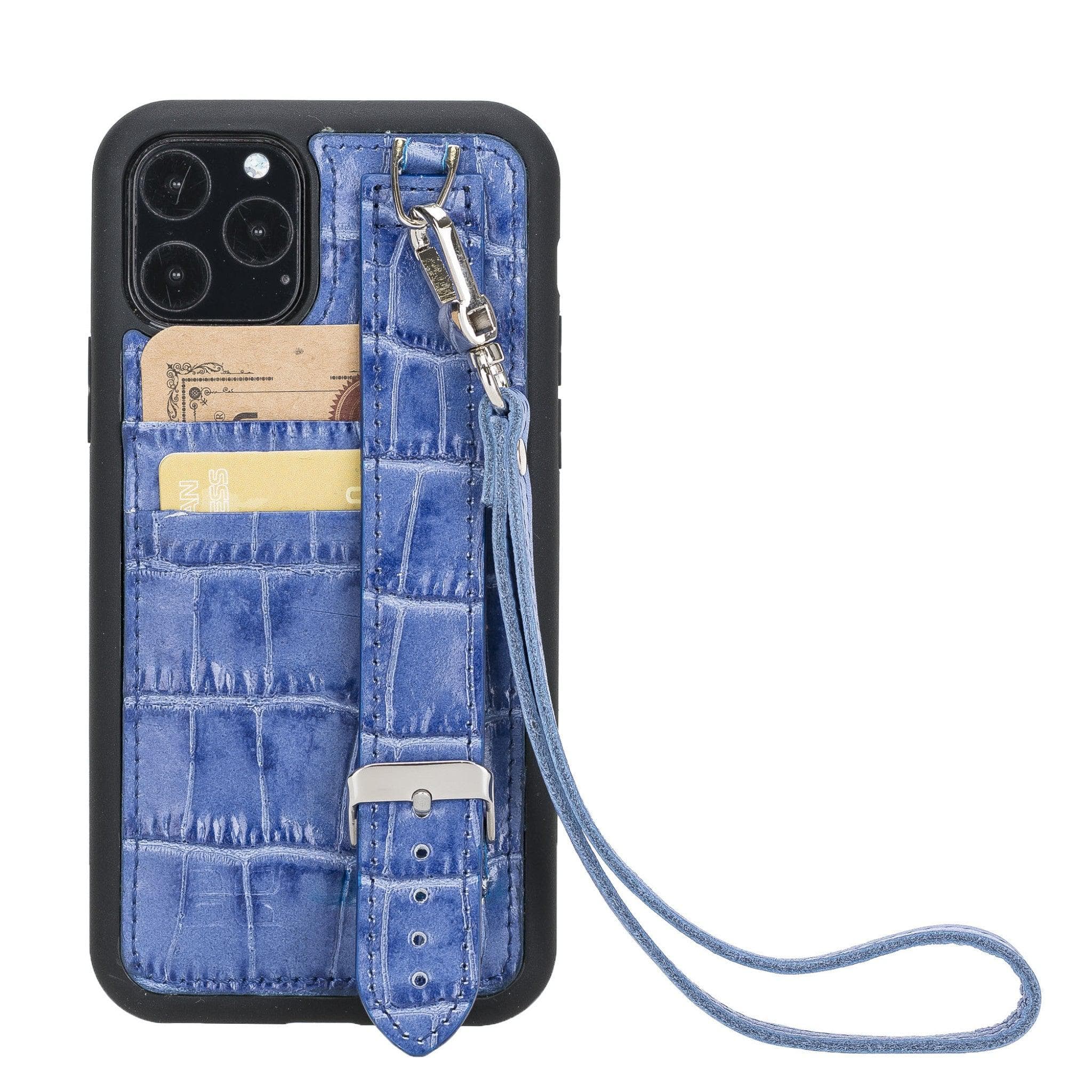 Flex Cover Genuine Leather iPhone 11 Pro Case with Card Holder & Hand Strap