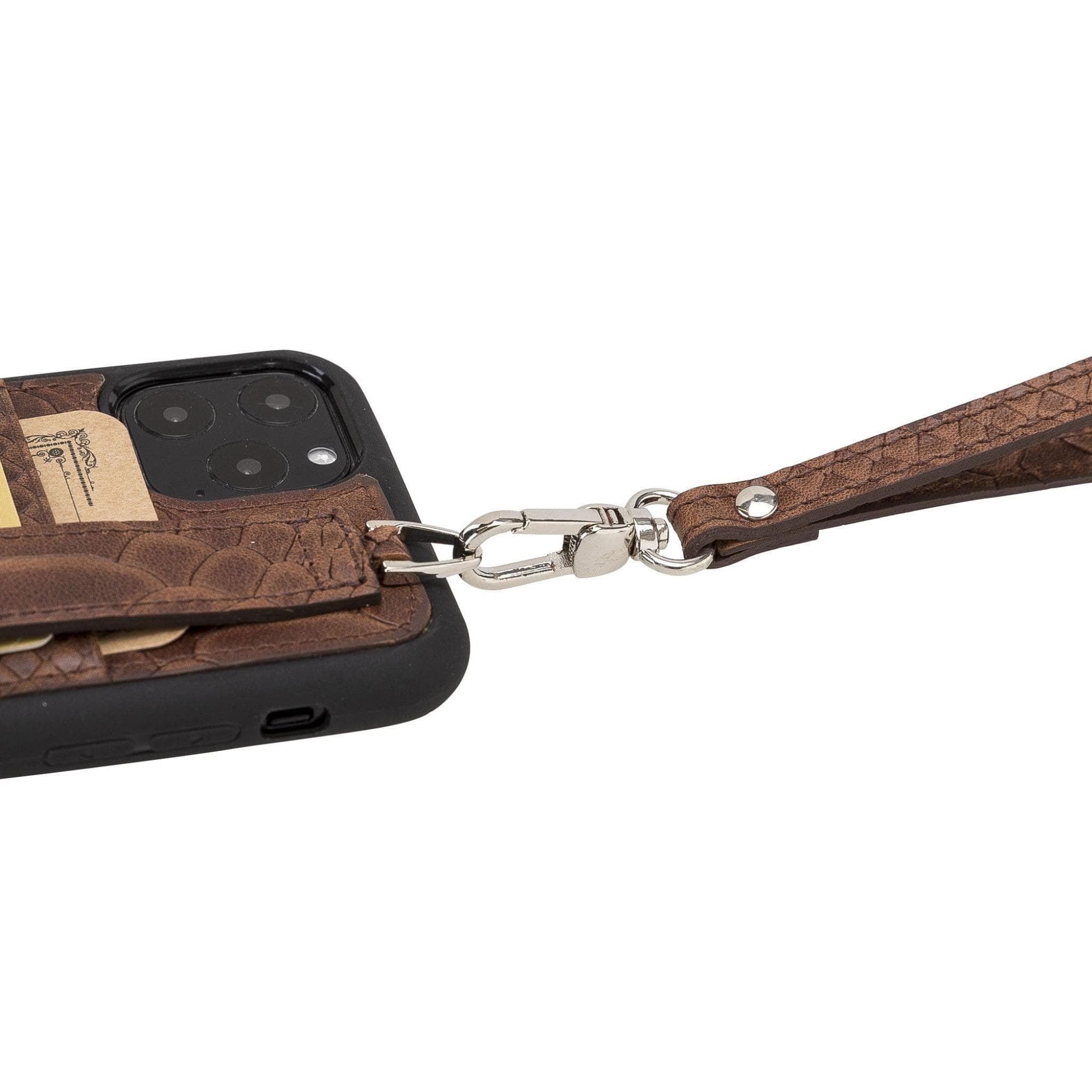 Flex Cover Genuine Leather iPhone 11 Pro Max Case with Card Holder & Hand Strap