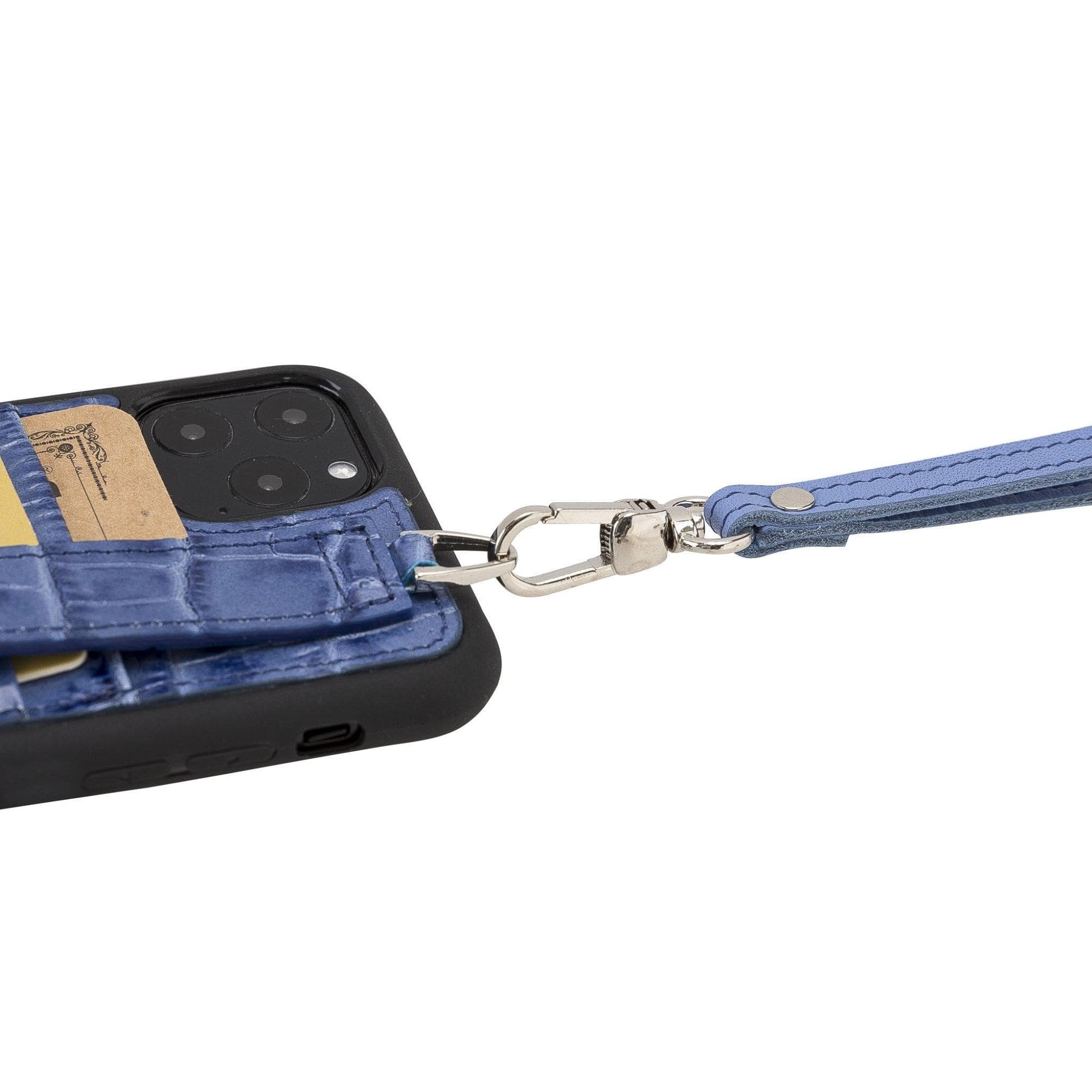 Flex Cover Genuine Leather iPhone 11 Pro Max Case with Card Holder & Hand Strap