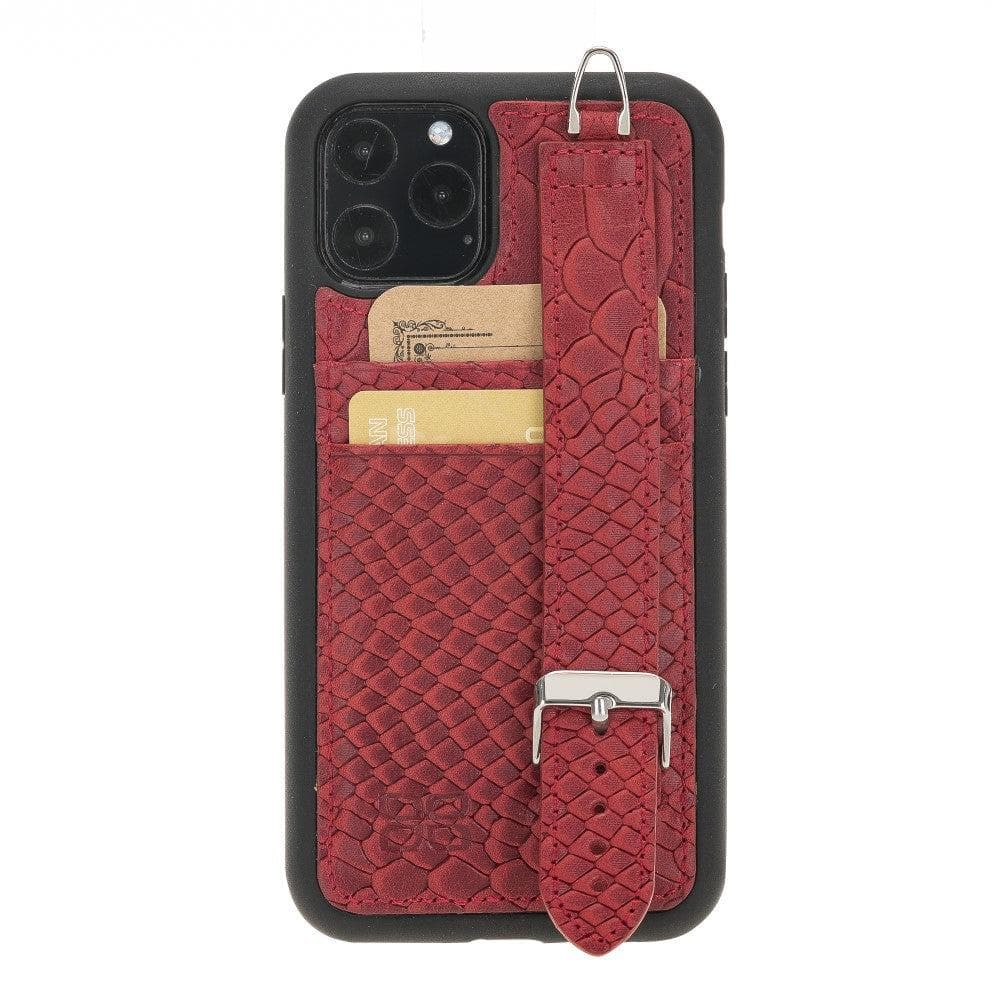 Flex Cover Genuine Leather iPhone 11 Pro Max Case with Card Holder & Hand Strap