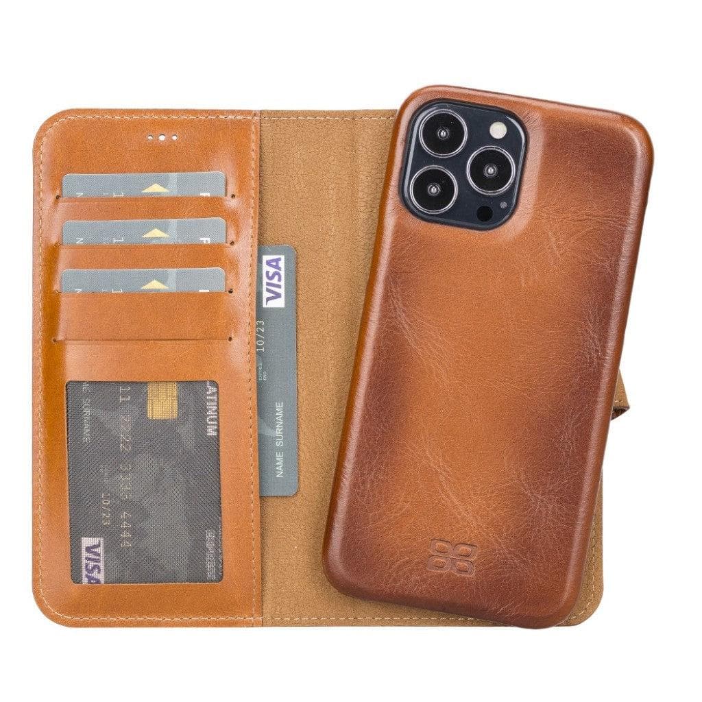 F360 Magic Genuine Leather iPhone 13 Pro Max Detachable Wallet Case