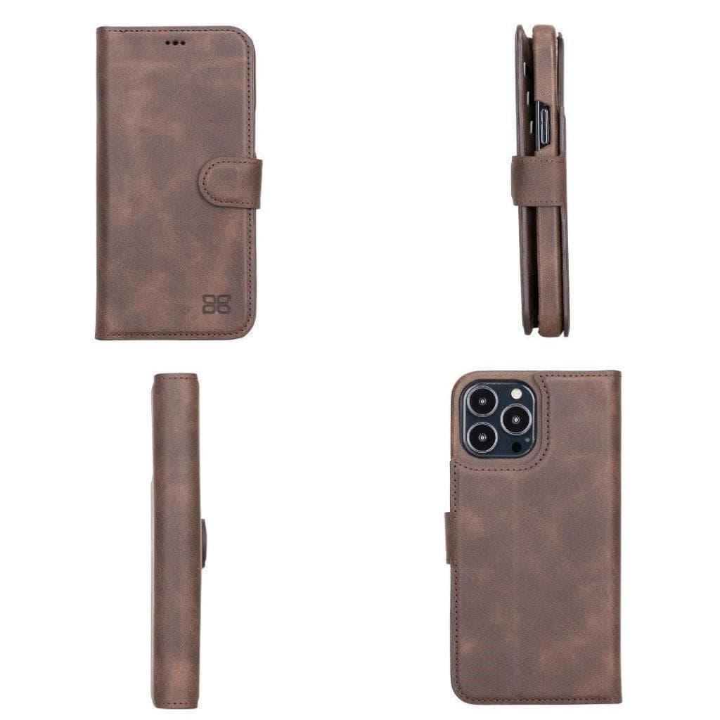F360 Magic Genuine Leather iPhone 13 Detachable Wallet Case