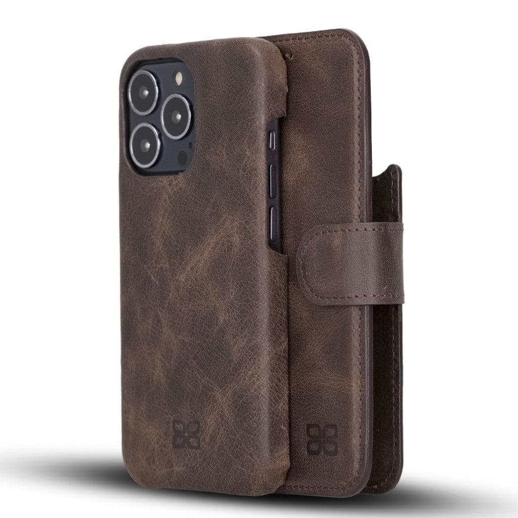 F360 Magic Genuine Leather iPhone 13 Detachable Wallet Case