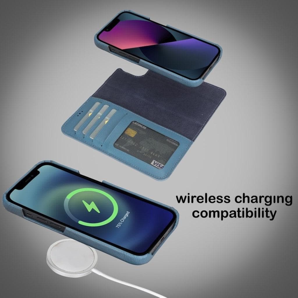 F360 Magic Genuine Leather iPhone 13 Detachable Wallet Case