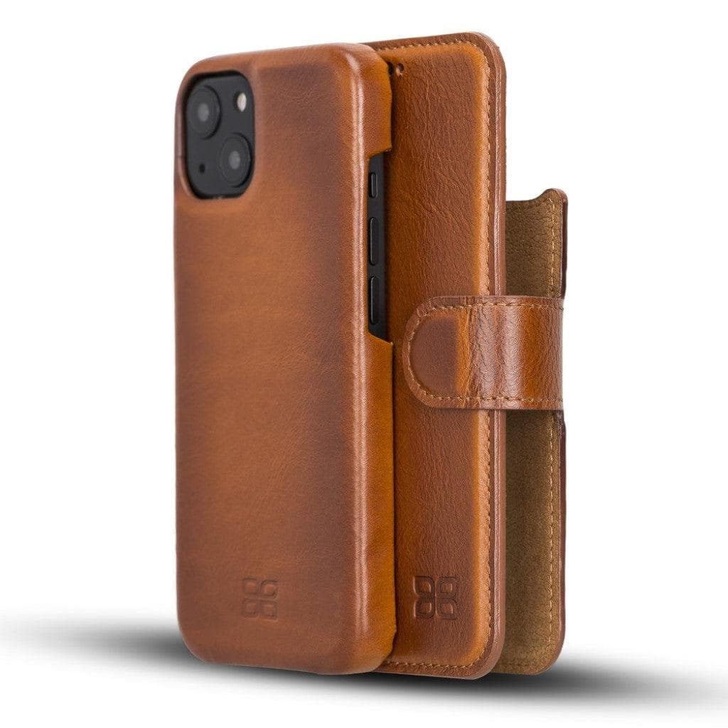 F360 Magic Genuine Leather iPhone 13 Detachable Wallet Case