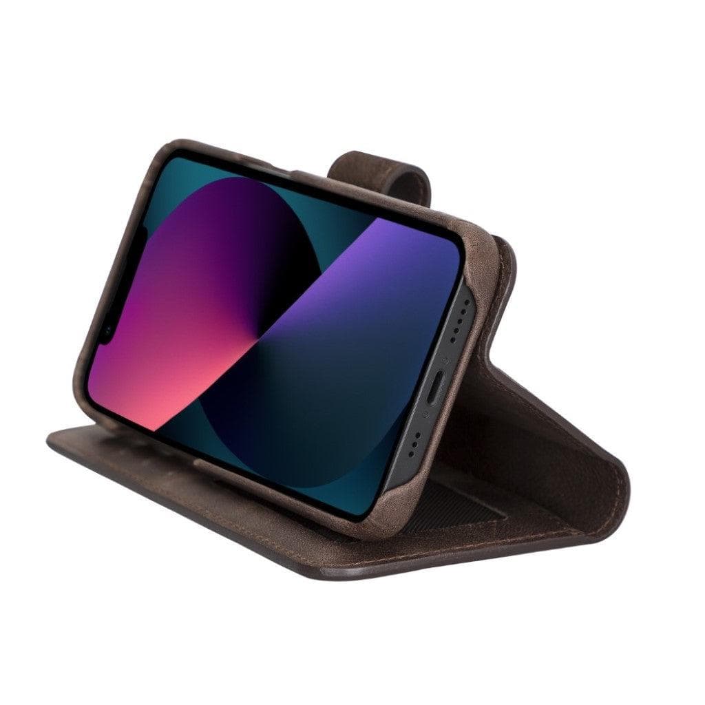 F360 Magic Genuine Leather iPhone 13 Pro Max Detachable Wallet Case