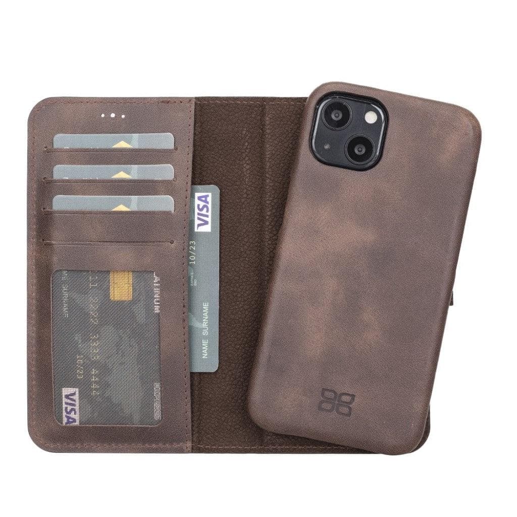 F360 Magic Genuine Leather iPhone 13 Mini Detachable Wallet Case