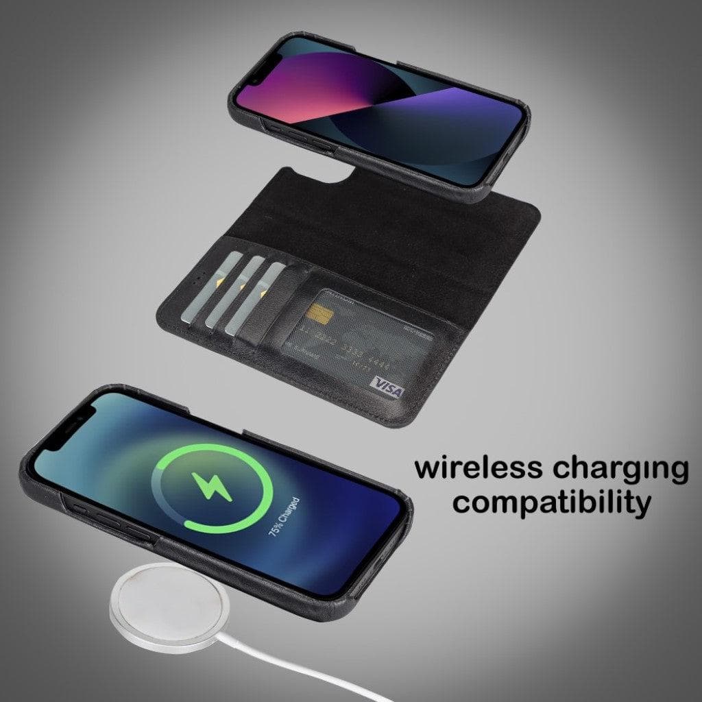 F360 Magic Genuine Leather iPhone 13 Pro Detachable Wallet Case