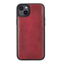 Magic Magnetic Detachable Leather Wallet Case with RFID for iPhone 15 (6.1") - RED