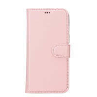 Magic Magnetic Detachable Leather Wallet Case with RFID for iPhone 15 (6.1") - PINK