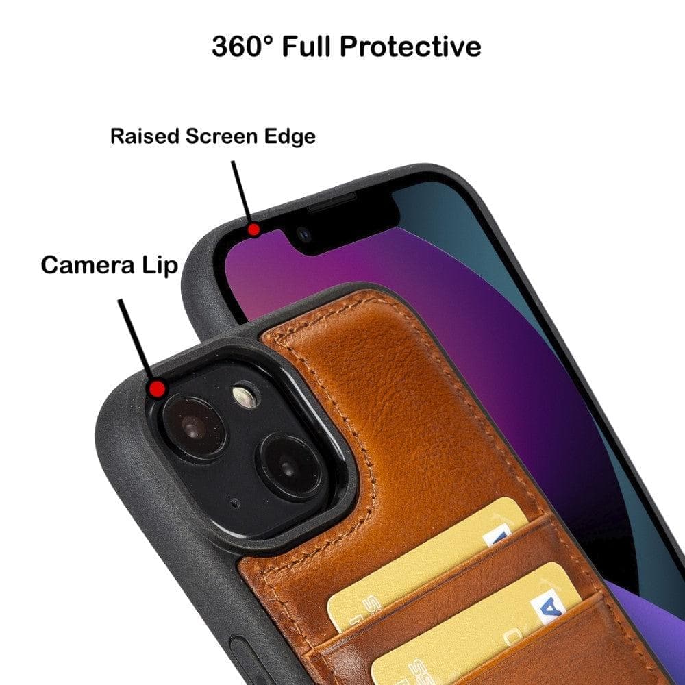 Flex Cover Genuine Leather iPhone 15 Pro Max Case with Card Holder