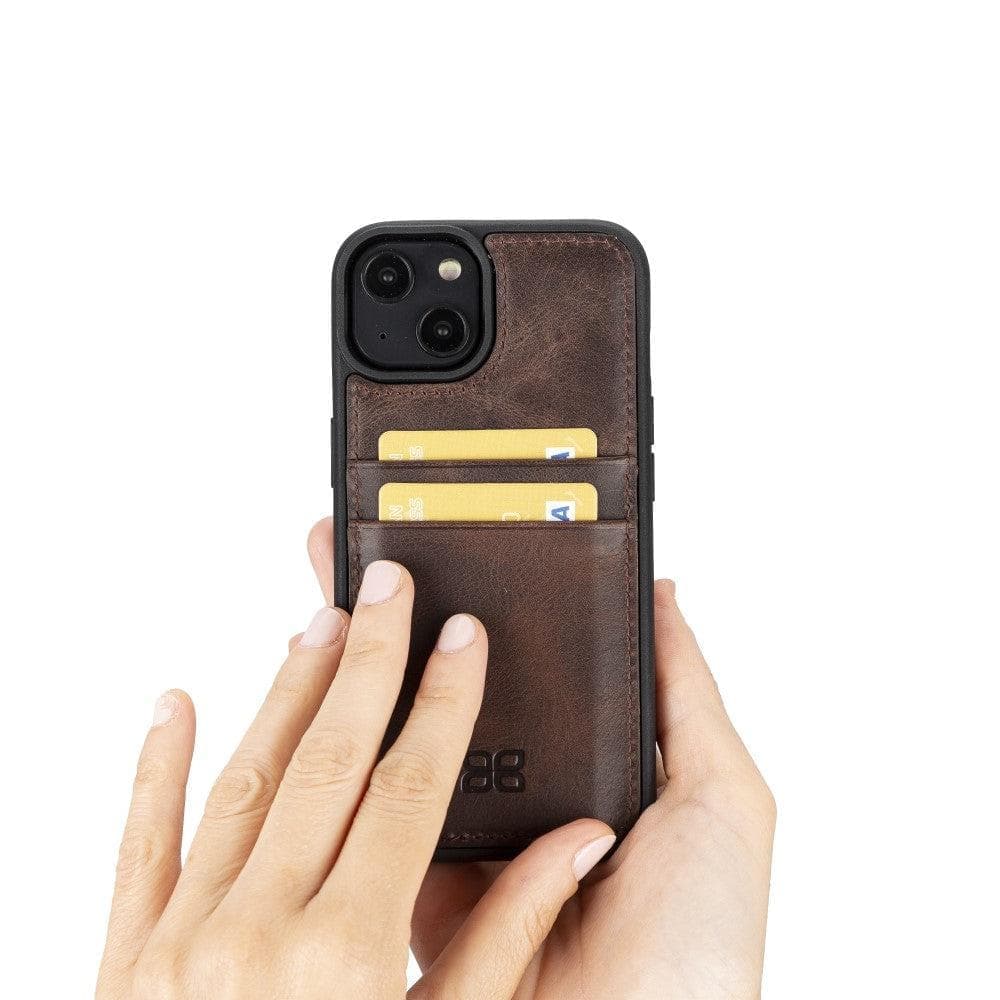 Flex Cover Genuine Leather iPhone 15 Pro Max Case with Card Holder
