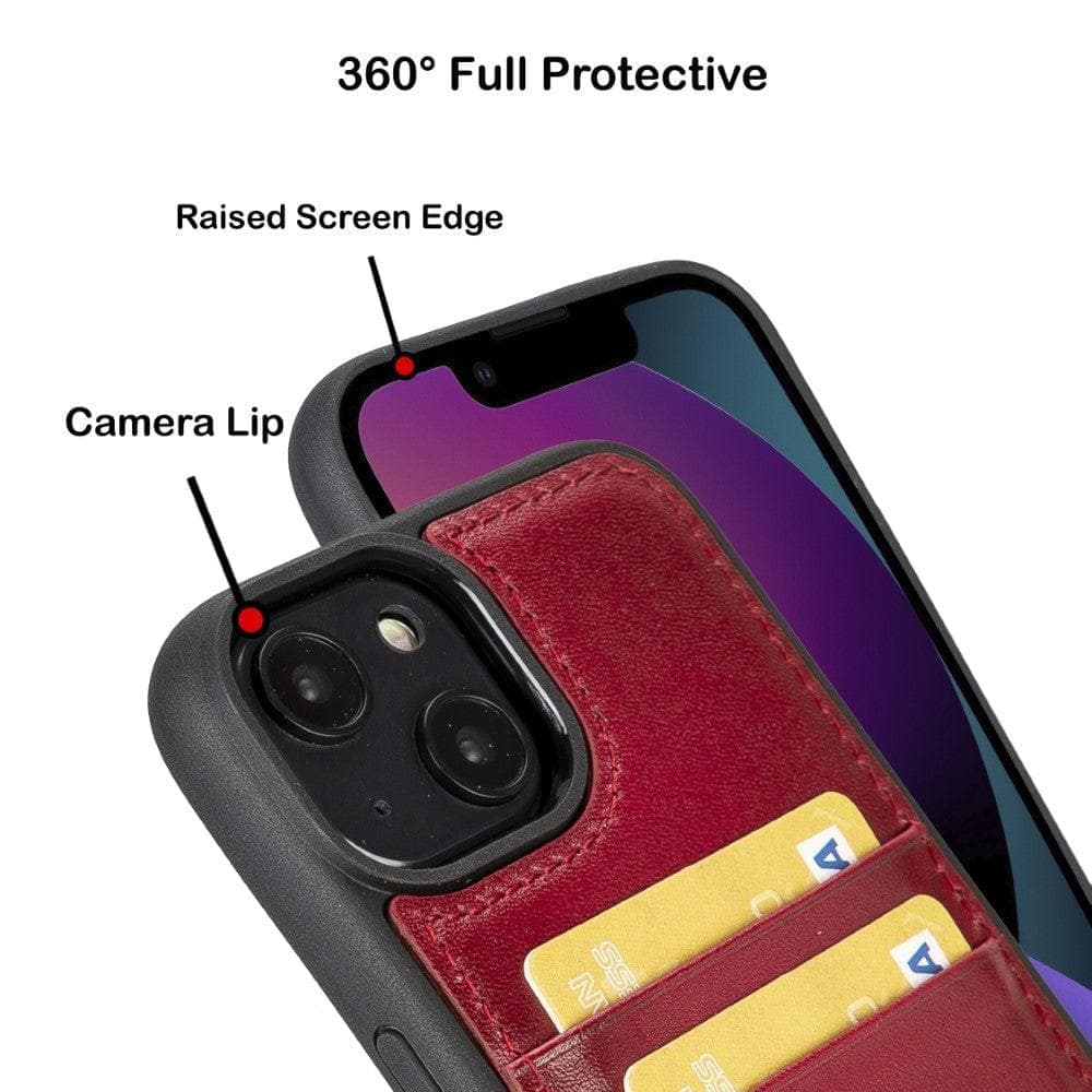 Flex Cover Genuine Leather iPhone 15 Pro Max Case with Card Holder