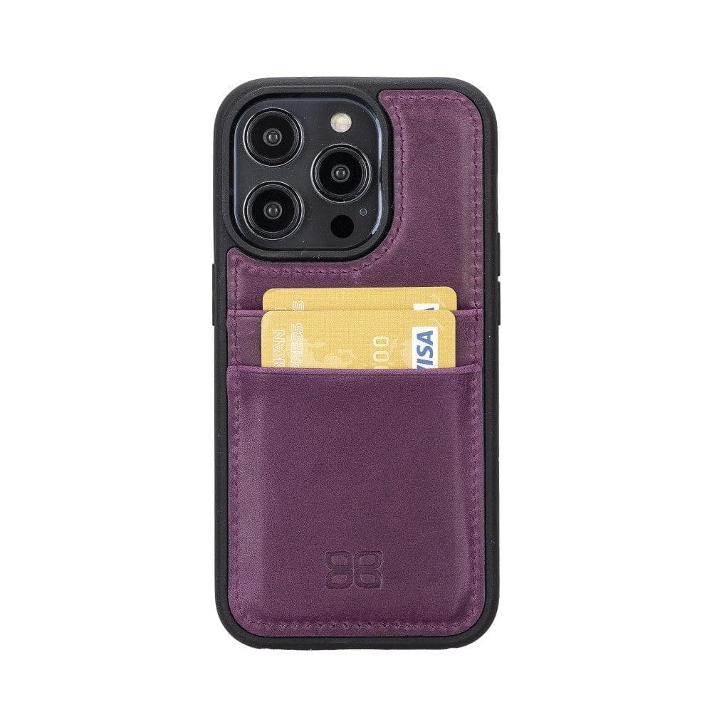 Flex Cover Genuine Leather iPhone 15 Pro Max Case with Card Holder