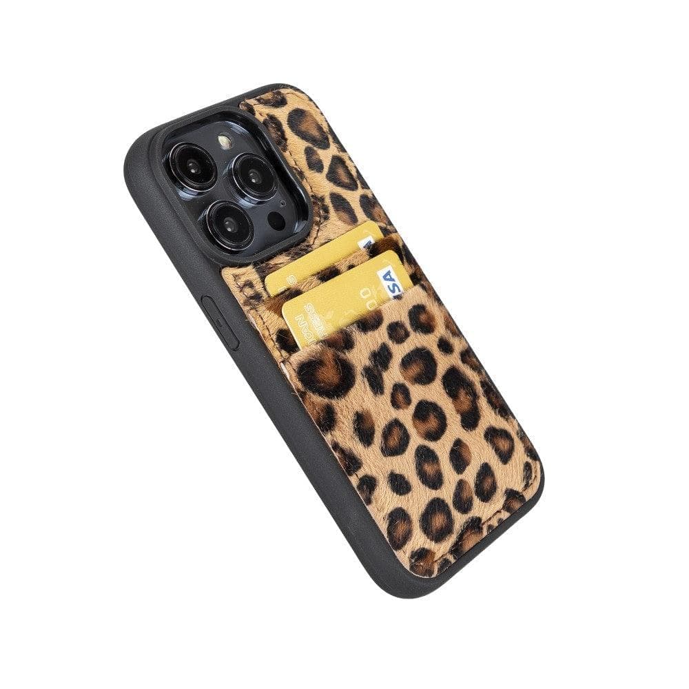 Flex Cover Genuine Leather iPhone 15 Pro Max Case with Card Holder