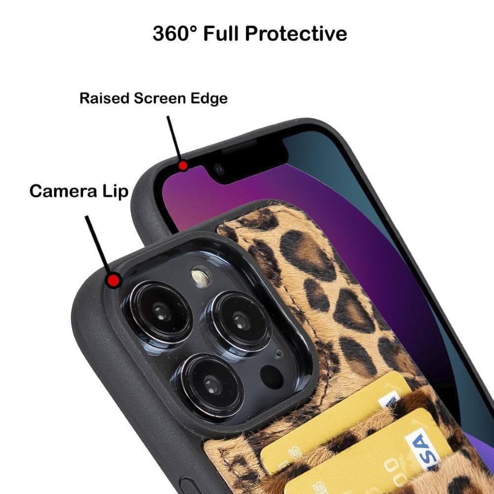 Flex Cover Genuine Leather iPhone 15 Pro Max Case with Card Holder