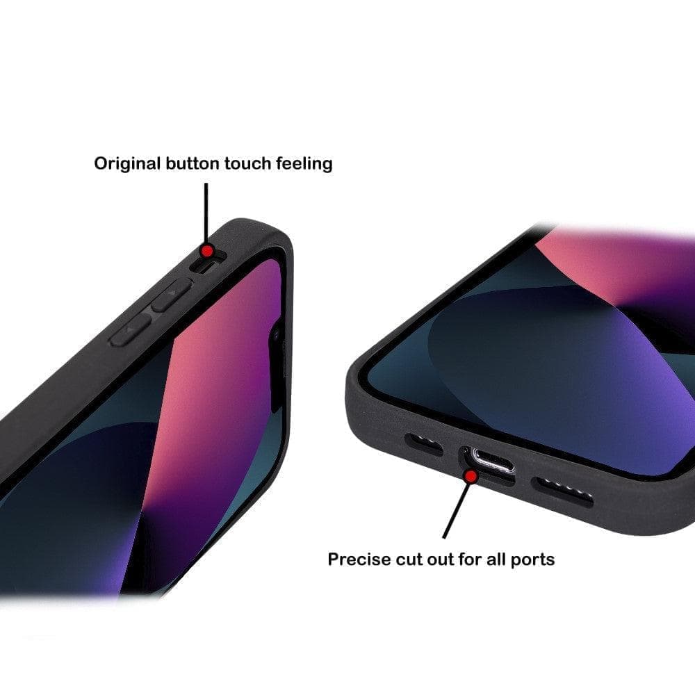 Flex Cover Genuine Leather iPhone 15 Case with Card Holder